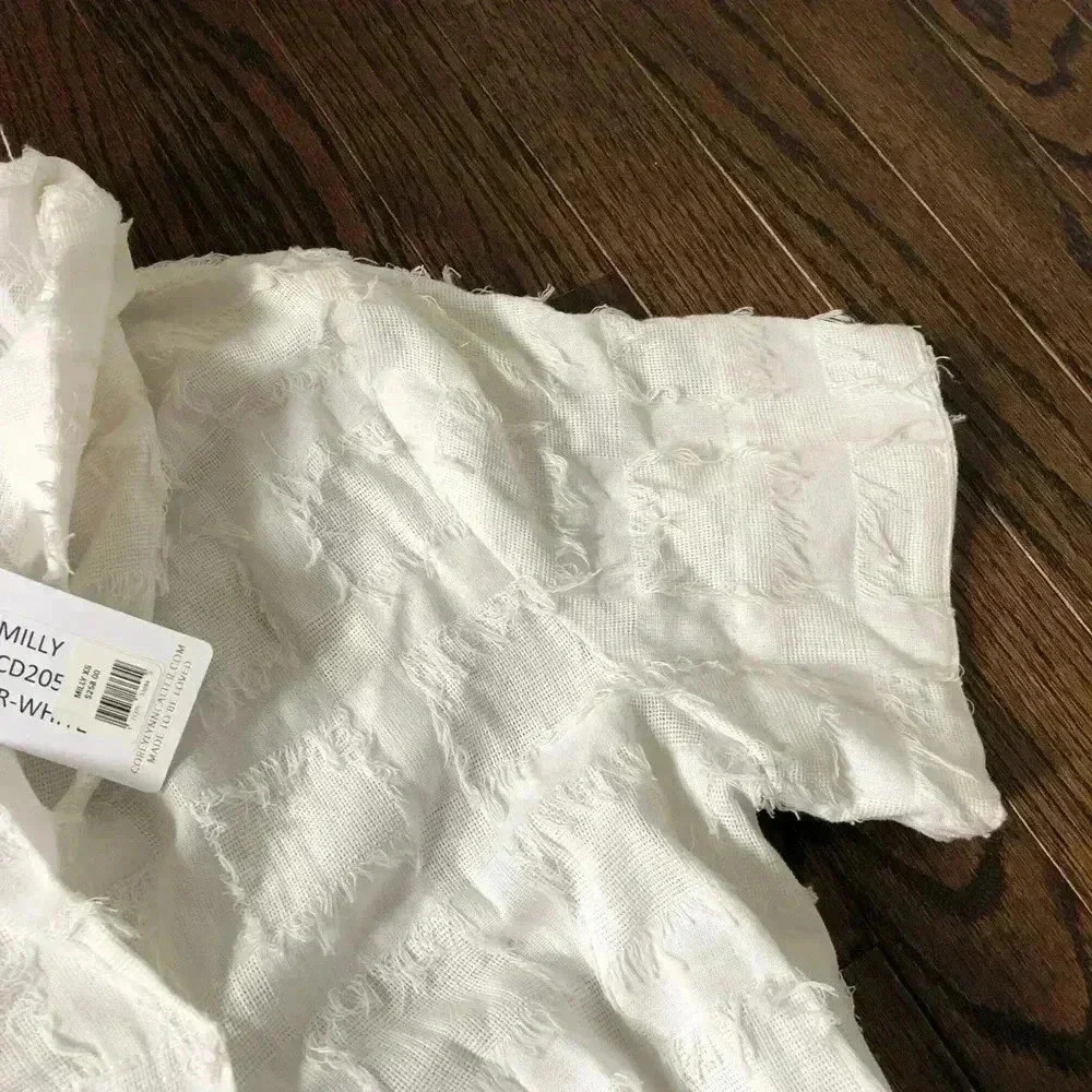 Corey Lynn Calter Women’s XS White Milly Cowl Neck Deep Pocket Midi Dress - NWT! - Picture 7 of 14